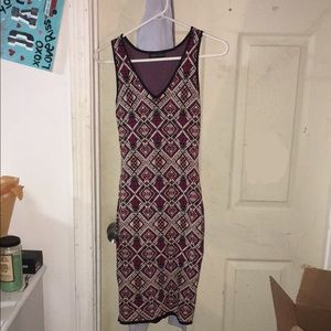 SOLD ON VINTED: Jealous Tomato Bodycon Fitted Patterned Dress Size Small